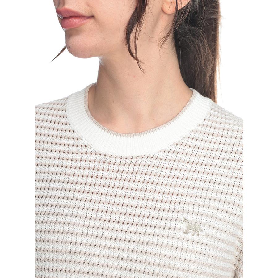 MAISON KITSUNE（メゾン キツネ） レディース ニット Tシャツ 半袖