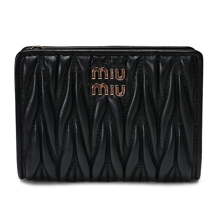 miu miu（ミュウミュウ） レディース 財布 マテラッセ ナッパレザー