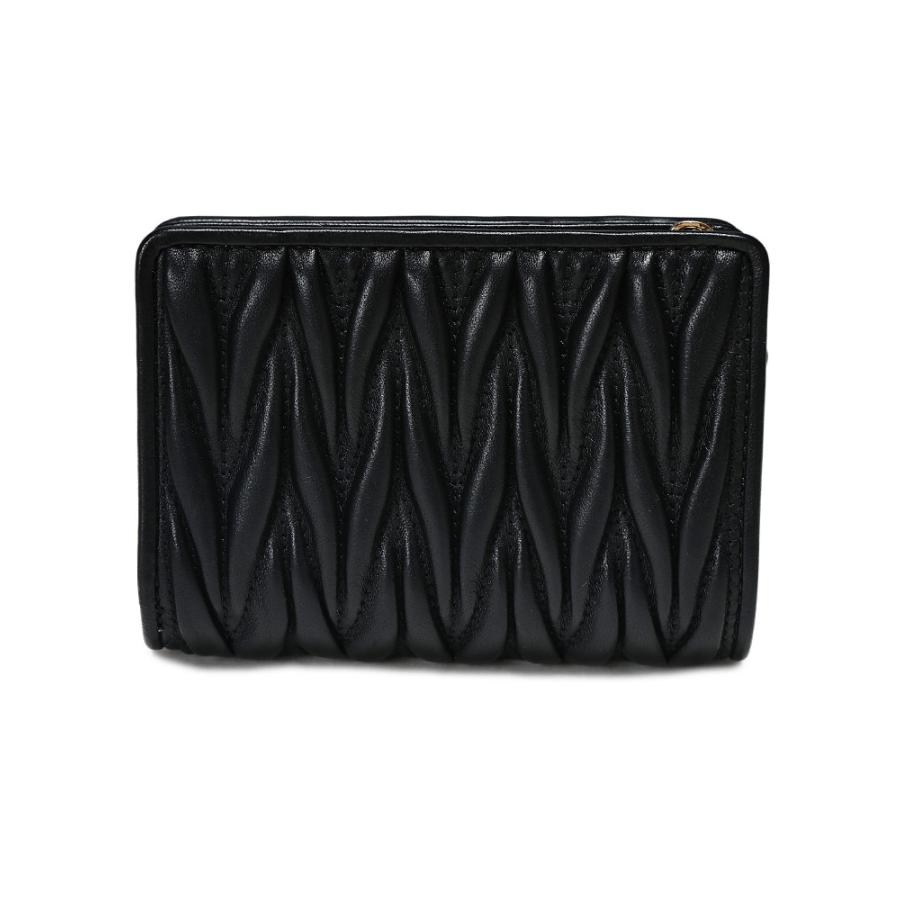 美品✨️ミュウミュウ 長財布 マテラッセ キルティング メタルロゴ 黒 ブラック miu miu（ミュウミュウ） レディース 財布 マテラッセ ナッパレザー