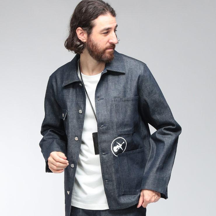 A.P.C.（アーペーセー） メンズ ジャケット ロゴ フルボタン オーバー