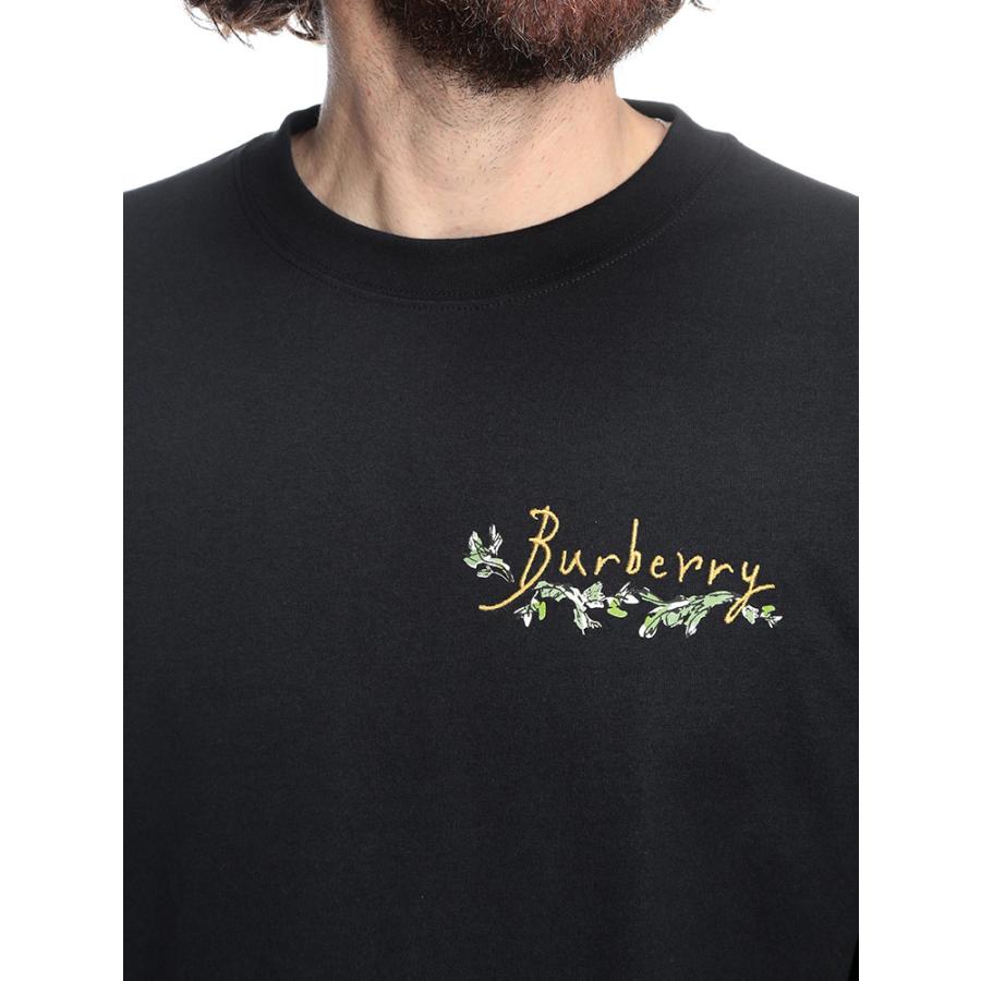 BURBERRY（バーバリー） メンズ Tシャツ 長袖 コットン ロゴ刺繍