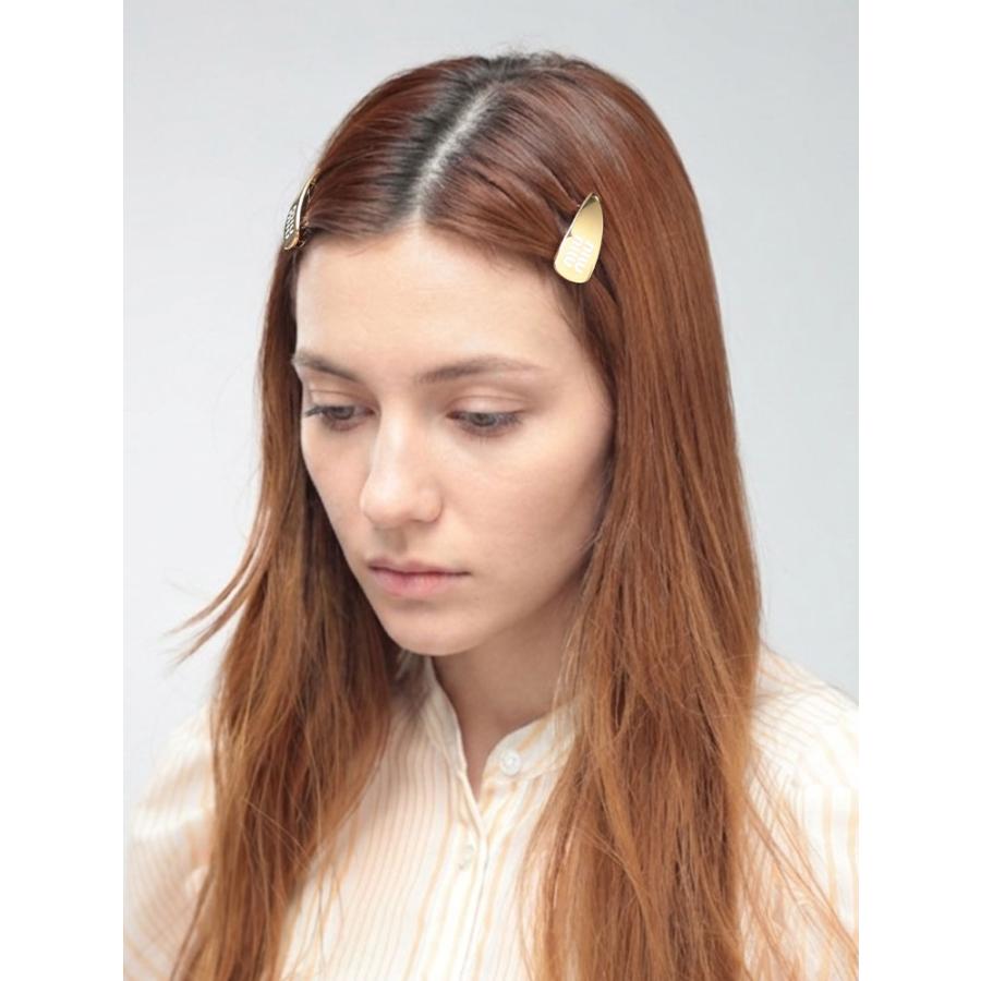 miu miu（ミュウミュウ） レディース ヘアクリップ ロゴ ヘアクリップ2