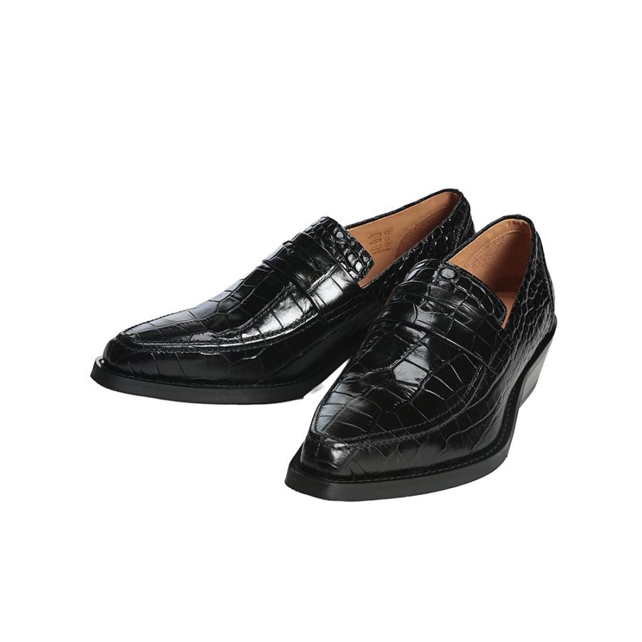 最終お値下げ　REGALローファー　クロコダイル　ブラック Our Legacy（アワーレガシー） メンズ ローファー CYPHER LOAFER