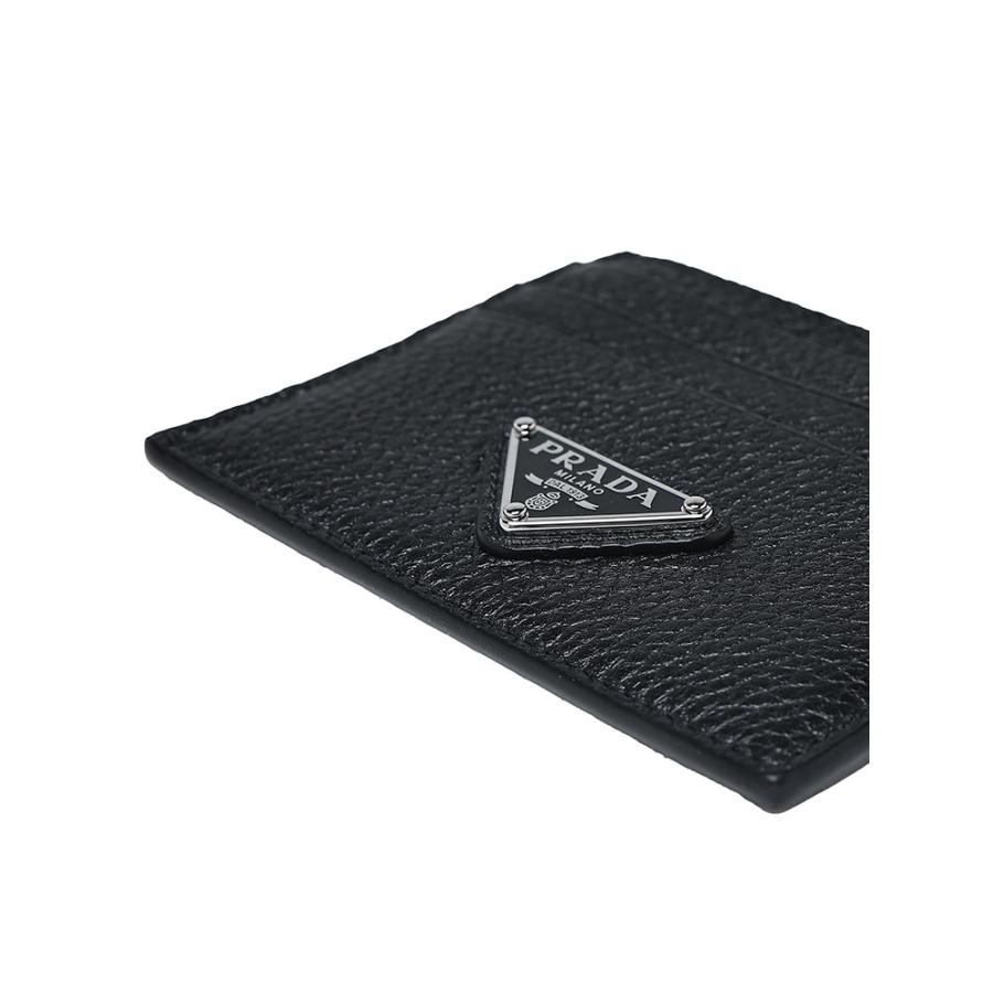 未使用級✨PRADA 名刺入れ カードケース レザー トライアングルロゴ 現行 PRADA（プラダ） メンズ カードケース トライアングルロゴ ヴィッテロ