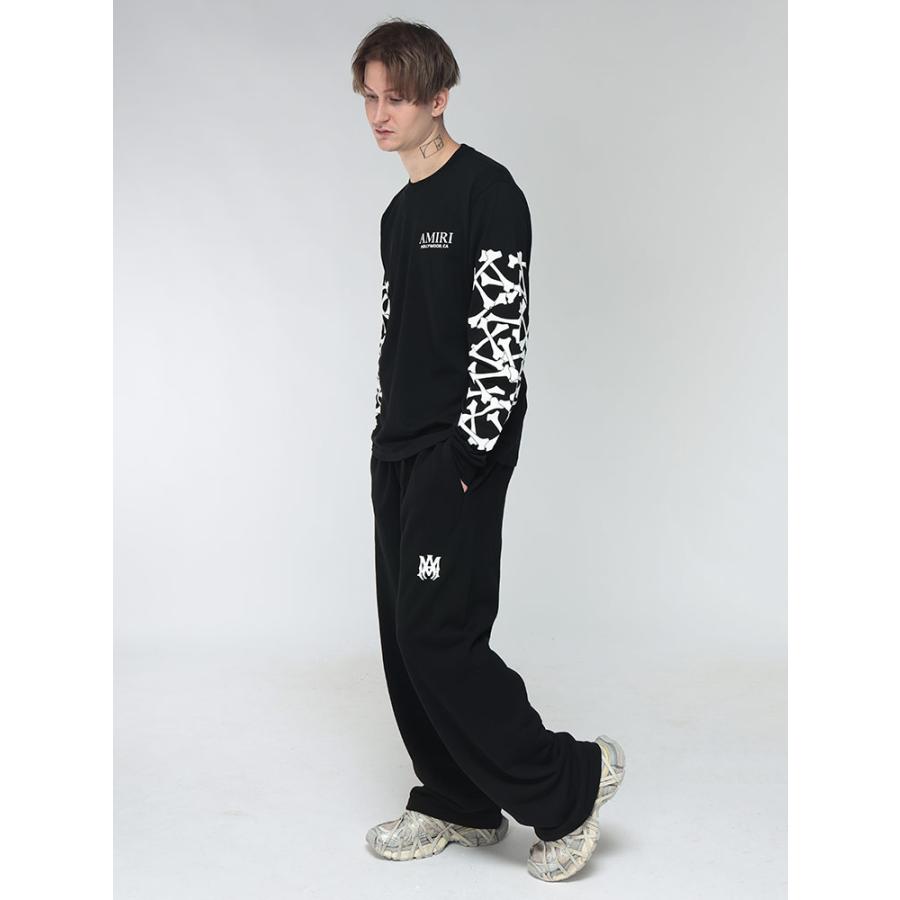 AMIRI（アミリ） メンズ Tシャツ 長袖 ボーンプリント クルーネック