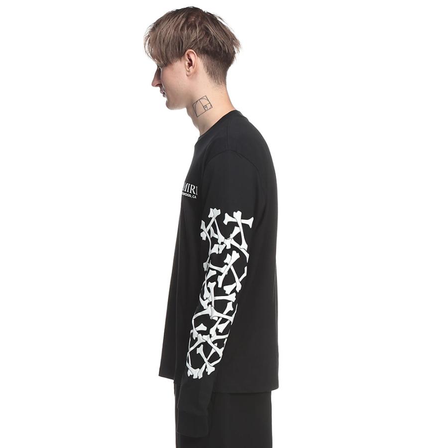 AMIRI（アミリ） メンズ Tシャツ 長袖 ボーンプリント クルーネック