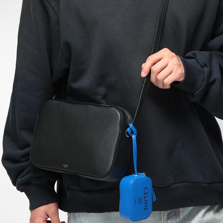 CELINE（セリーヌ） メンズ ショルダーバッグ レザー ロゴ チャーム