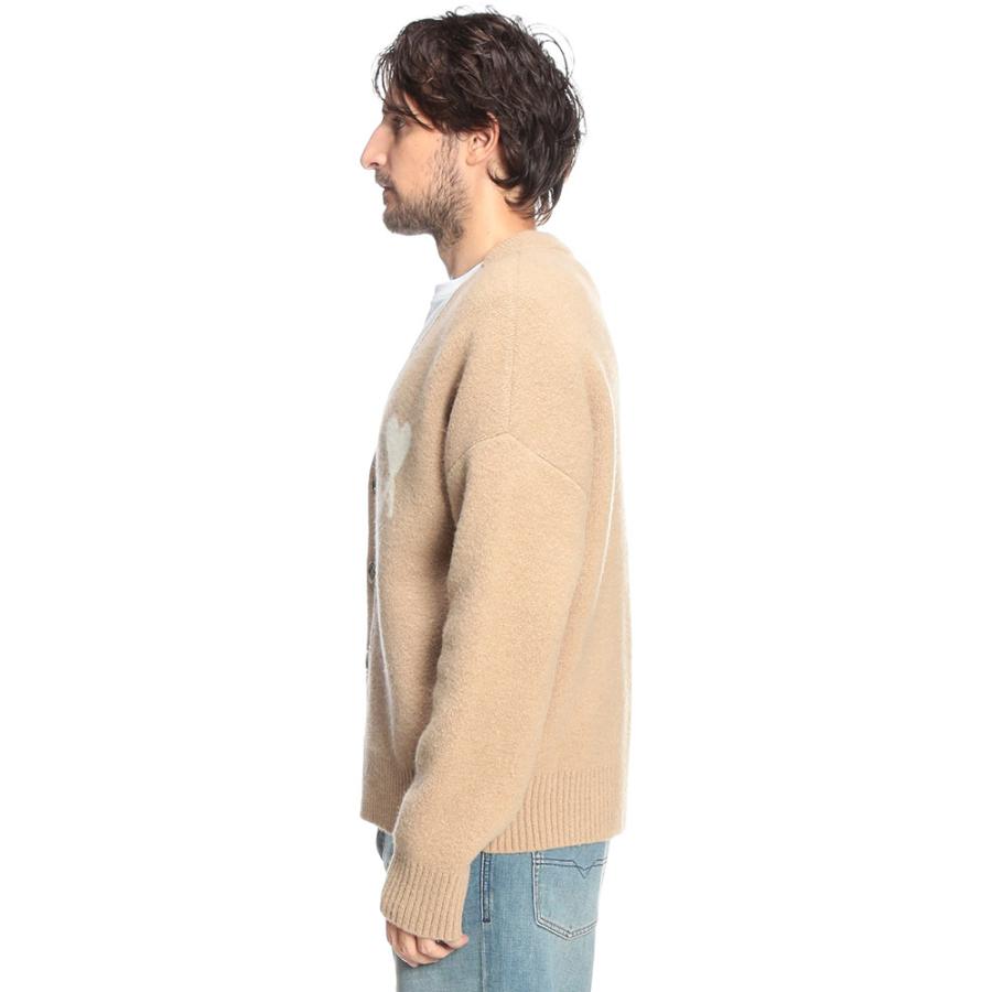カプチーノ様用：AMI PARIS USED 長袖オーバーサイズカーディガン AMI Alexandre Mattiussi アミパリス AMI PARIS メンズ ニット
