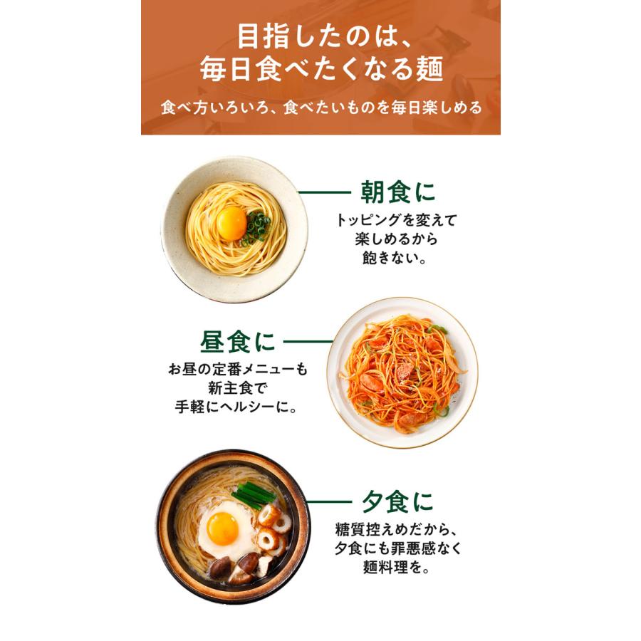 ZENB 丸麺 ゼンブ ヌードル 24食 (6袋) パスタ そば ラーメン 送料無料 ｜ 糖質オフ グルテンフリー 糖質制限 小麦粉不使用 たんぱく質 食物繊維 置き換え｜zenb｜13