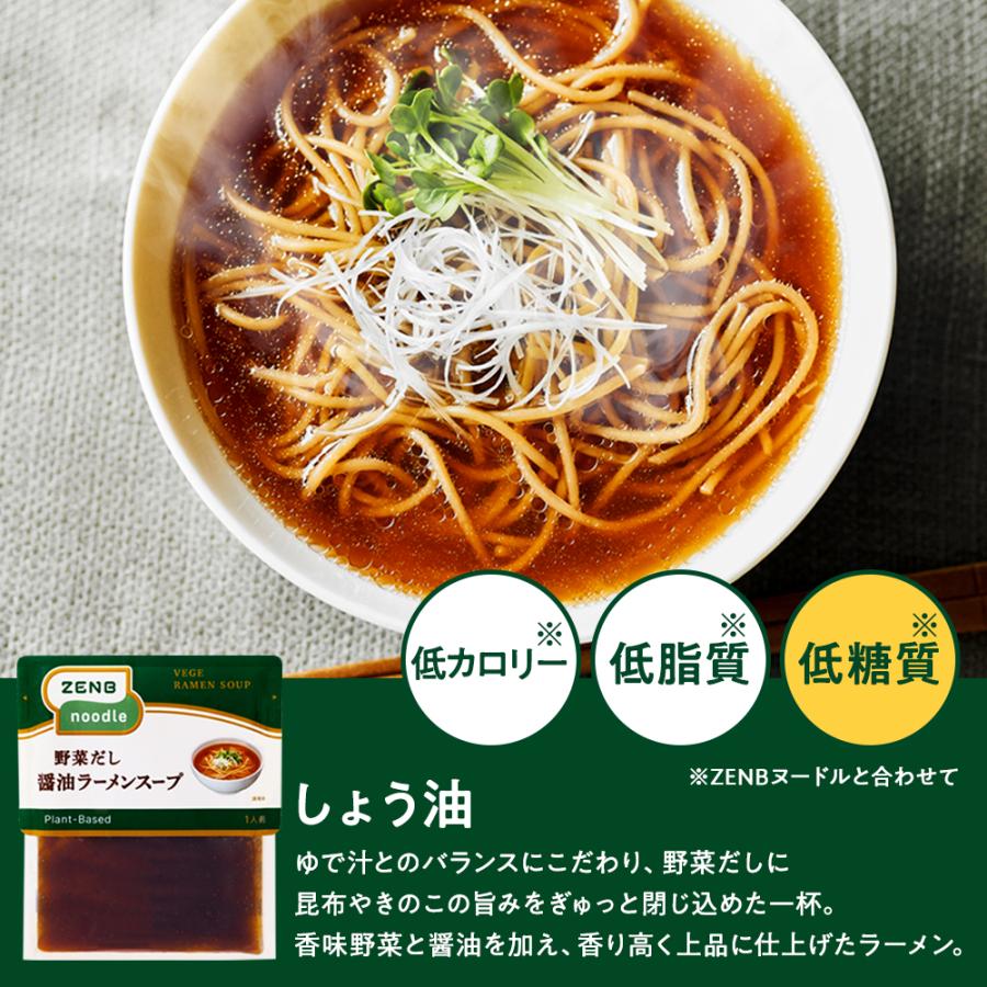 ZENB（ゼンブ） ヌードル 丸麺 ラーメンスープ 3種8食 セット ( 醤油