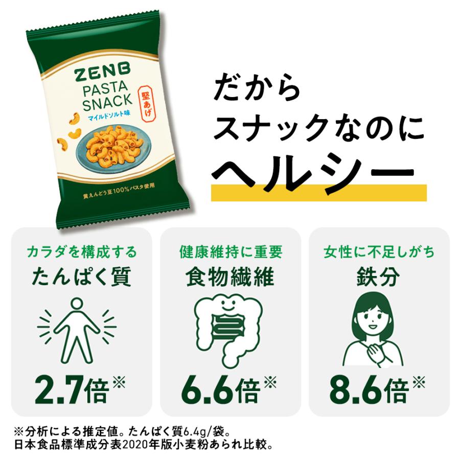 ZENB（ゼンブ） 堅い 豆 パスタスナック 40袋 おつまみ グルテンフリー