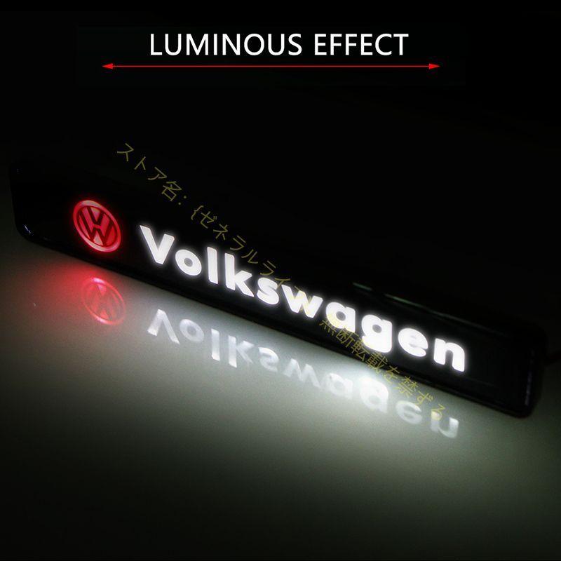 フォルクスワーゲン LED エンブレム VW グリルバッジ 光るエンブレム｜zeneraru-life｜02