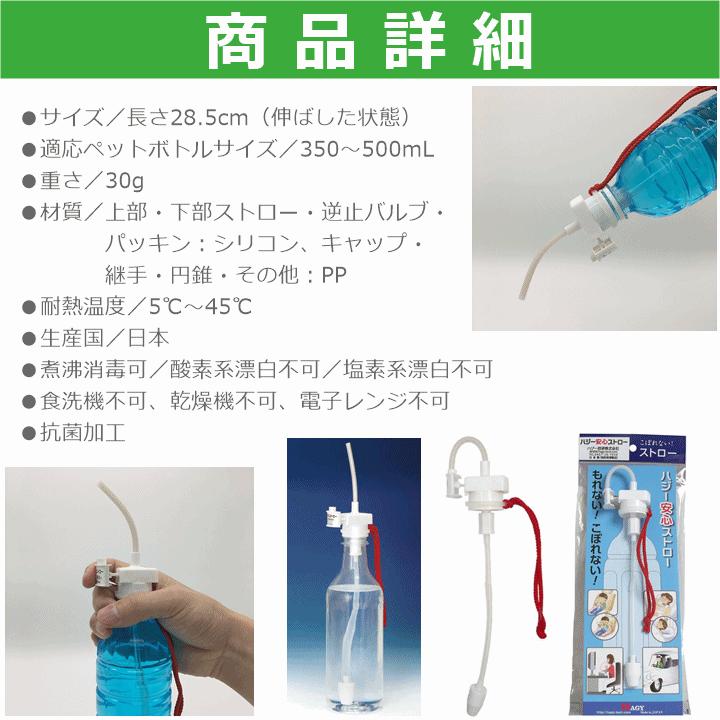 【平日15時まで即日出荷】ハジー安心ストロー【介護 高齢者 ペットボトル キャップ ボトルのふた 寝たまま飲める こぼれない 誤嚼防止】｜zengozen-yafoo｜07