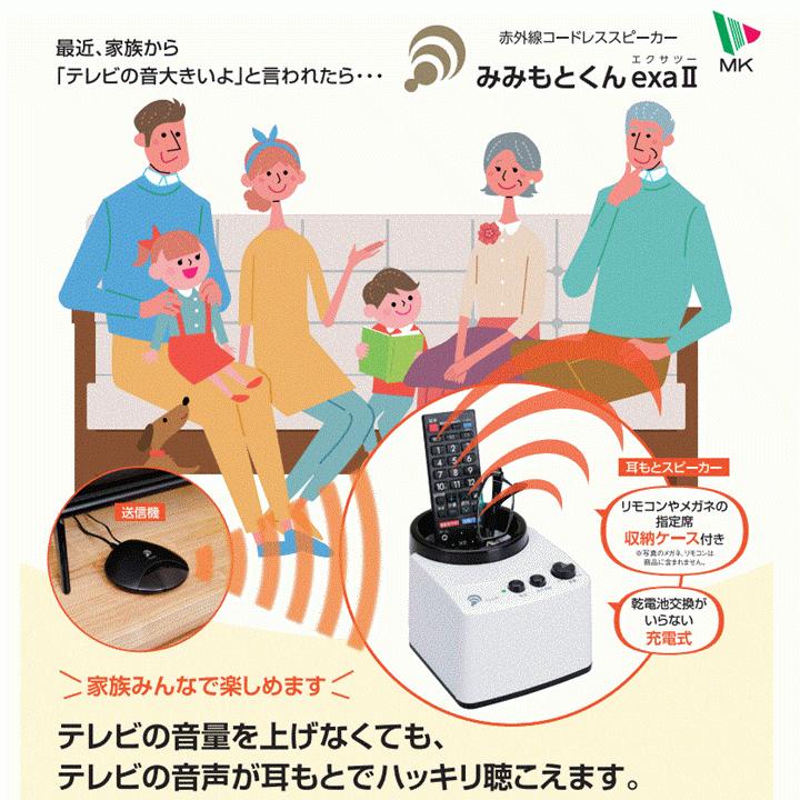 みみもとくん 赤外線コードレススピーカー みみもとくんシリーズ
