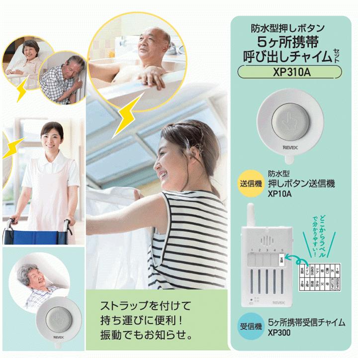 ナカバヤシ 【平日15時まで即日出荷】防水型押しボタン 5ヶ所携帯