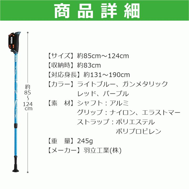 【送料込み】DFPプログレッシブズーム(WH1120)【ウォーキングポール トレッキング 運動用 リハビリ用 2本杖 両手杖 散歩】