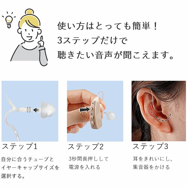 平日15時まで即日出荷】耳かけ集音器(JH-351)【 集音器 集音 平日15時まで即日出荷】耳かけ集音器(JH-351)【 集音器 集音