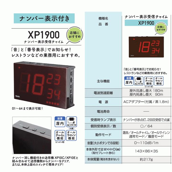 ナカバヤシ 【送料込み】増設用 ナンバー表示呼び出しチャイム(XP1900