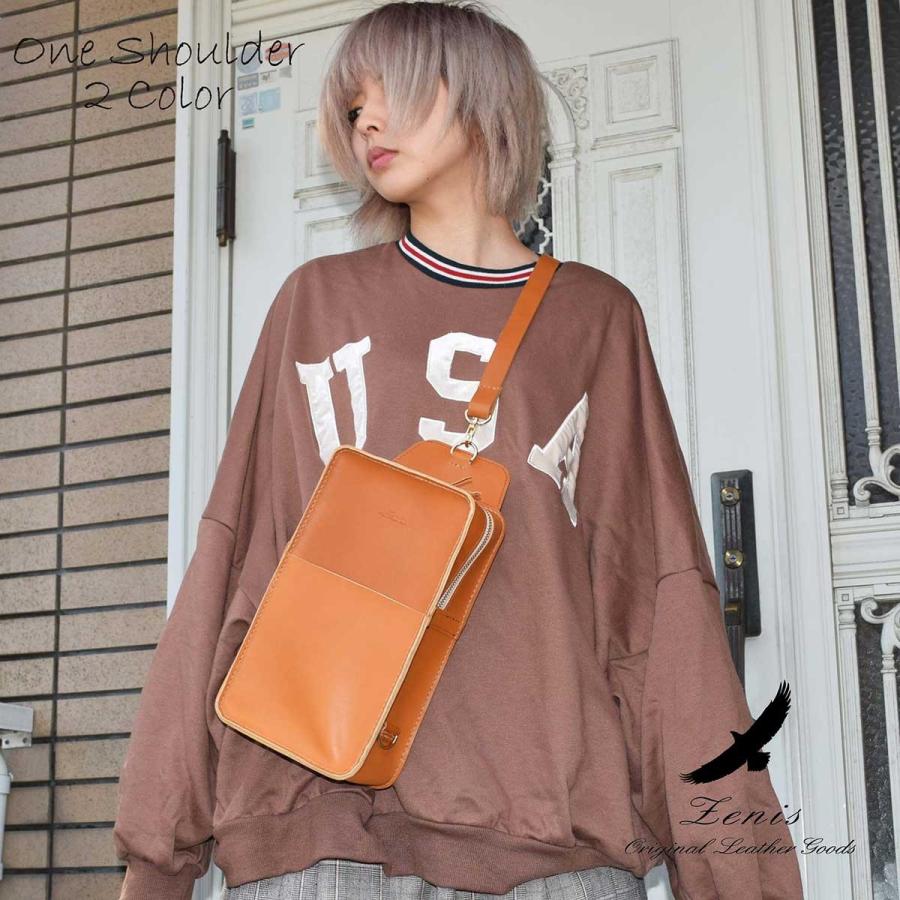 独特な ワンショルダーバッグ 国産の本革を使用したワンショルダーバックです レディース B 0175 送料無料 ゼニス Zenis 本革 ティーポ レザー ボディーバッグ 高級感 日本製 ヌメ革 レザー メンズ バッグ Www Radio10 Sr
