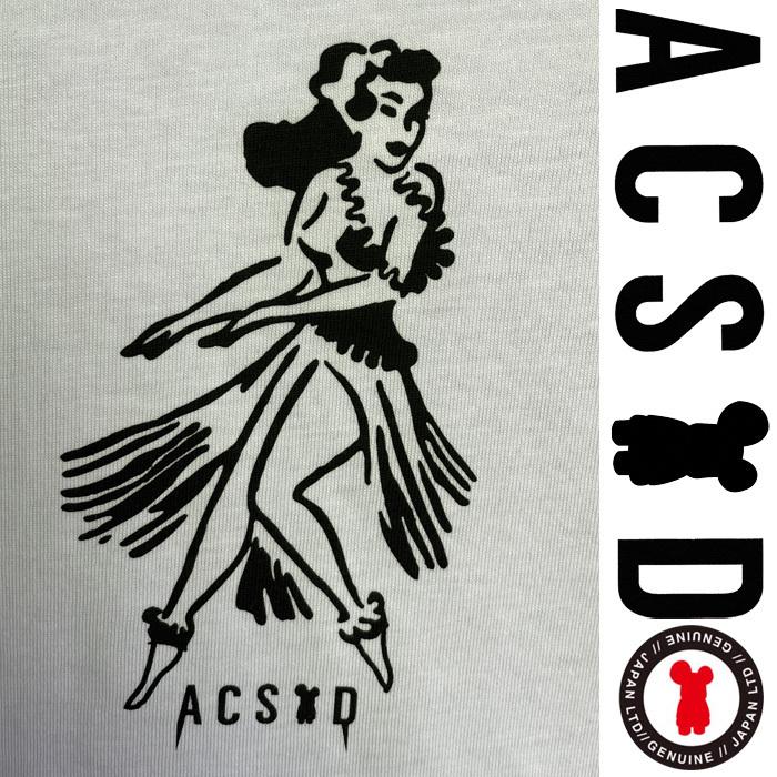 ACSOD：HULA ロゴ 半袖Tee ／ALEX CREWS SURFBOARDS 2021 SUMMER フラダンスロゴ |  | 01