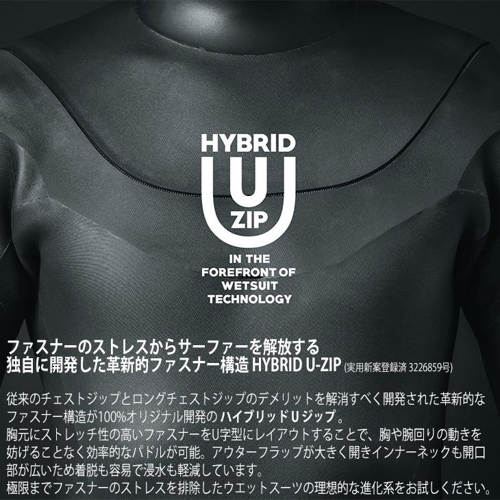 AXXE Classic 2025SS：Men's HYBRID U-ZIP 3/2mm フルスーツ