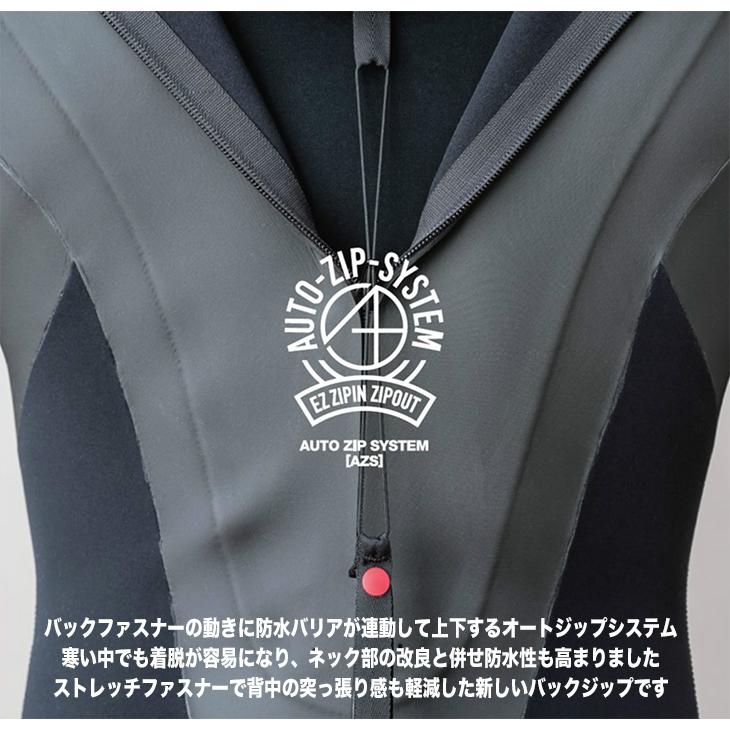 なとさん 3/3mｍジッパレス フルスーツ☆カスタムオーダー料込 最新☆ロングチェストジップ】☆フルスーツ 3×3mm☆神戸のサーフ