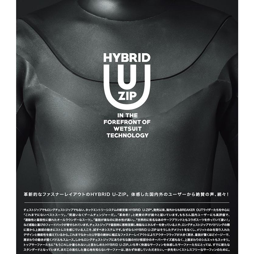 オーダー祭り BREAKER OUT：HYBRID U-ZIP 長袖スプリング カスタムオーダー ストレスフリーの新ジップシステム 素材選択可能 ブレーカーアウト ユージップ｜zenithgaragesurfplus｜02