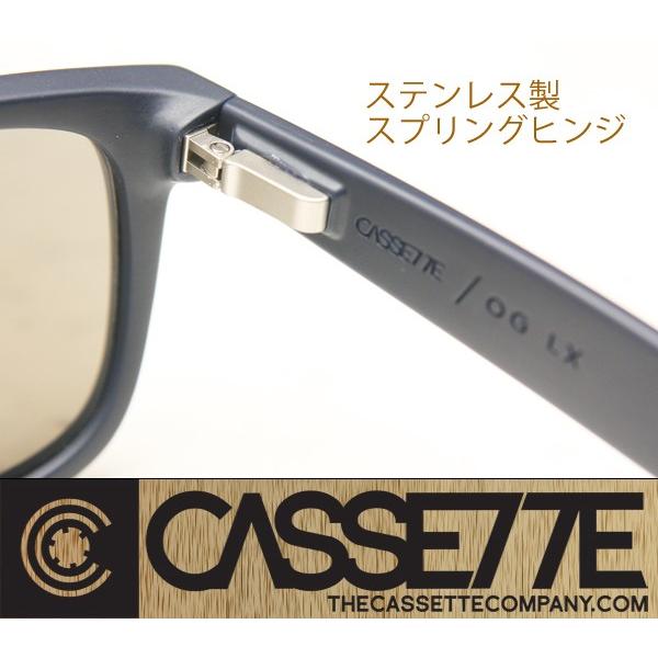 CASSETTE サングラス：O.G LX 601 [Orange Edge／Brown Lens] ゴールドラメフレーム｜zenithgaragesurfplus｜05