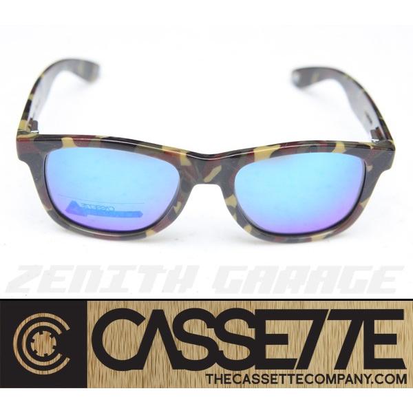 CASSETTE 偏光レンズ：O.G LX 604 [Camo Green／Blue Mirror Lens] カモフラ柄フレーム サングラス｜zenithgaragesurfplus｜02