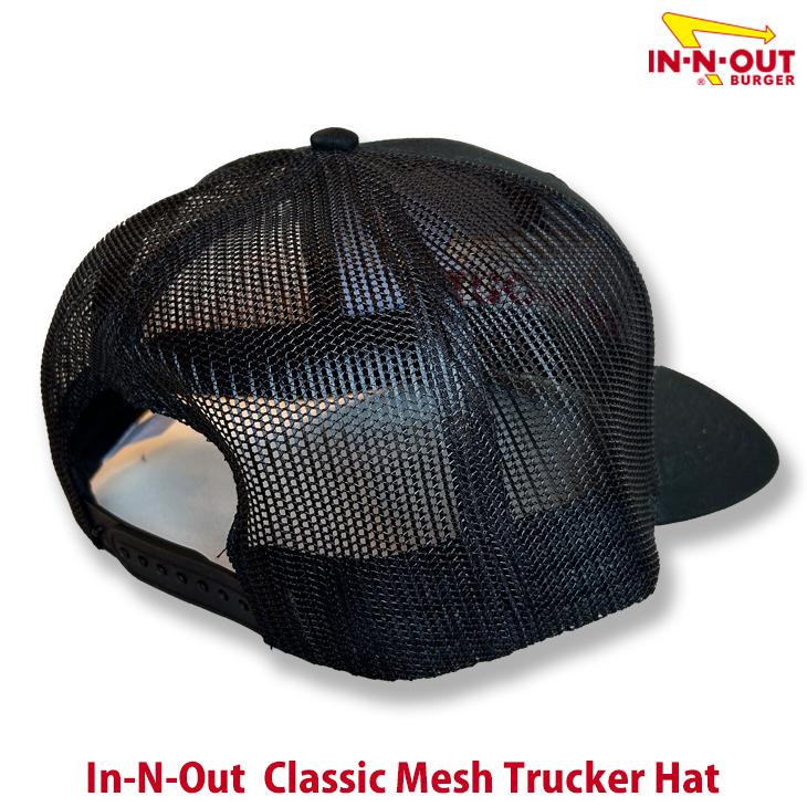 IN-N-OUT BURGER：US直輸入 Classic Mesh Trucker Hat California ブラック トラッカーキャップ イネナウト ハンバーガー キャップ |  | 03