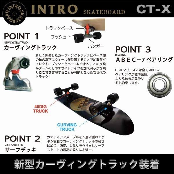 INTRO SKATEBOARD:CT-X 32inch サーフ系 カービングトラック INTRO SKATEBOARD:CT-X 32inch サーフ系 カービングトラック
