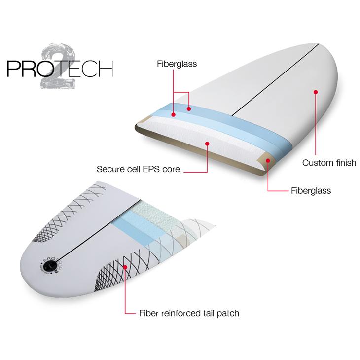 NSP お取り寄せ NSP Surfboards：最新 PROTECH2 DOUBLE UP サイズ選択