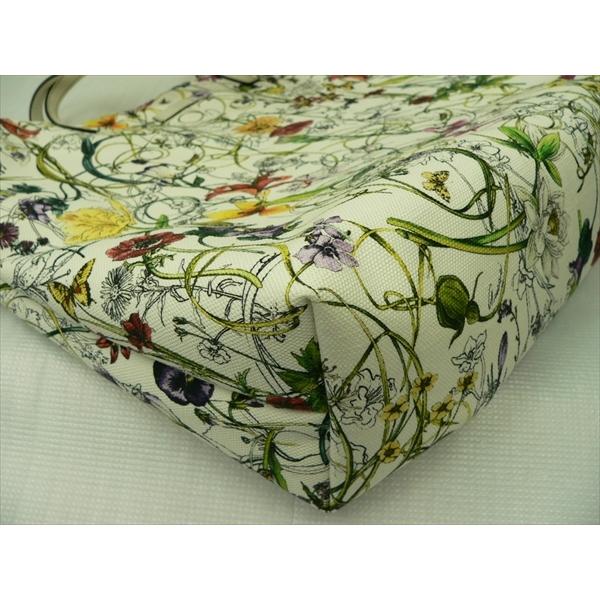 文京(プロフ確認)出品 ⑤ GUCCI グッチ フローラ トートバッグ キャンバス 295252 中古
