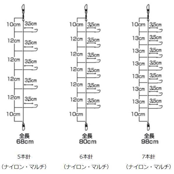 DAIWA（ダイワ） クリスティア 快適ワカサギ仕掛けSS 定番 ナイロン