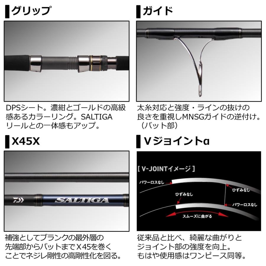 DAIWA（ダイワ） ソルティガ C 82-4 オフショアキャスティングロッド
