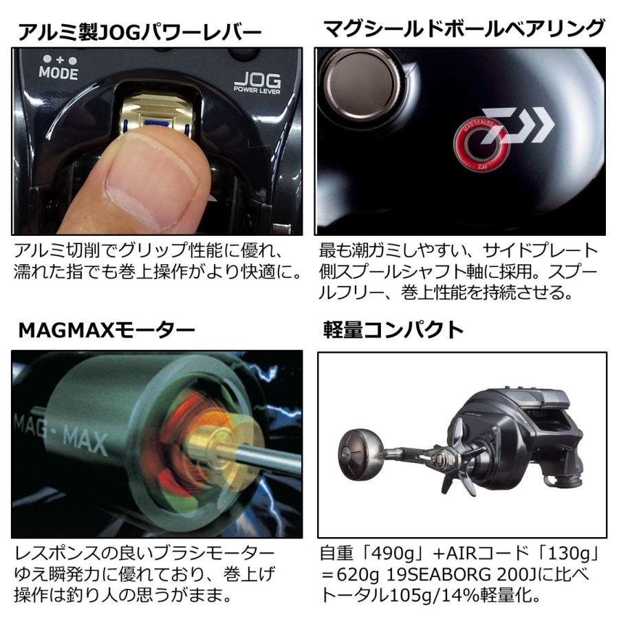 DAIWA SEABORG 200JL マグシールド付き ダイワ シーボーグ 200J-L (リール) 価格比較 - 価格.com