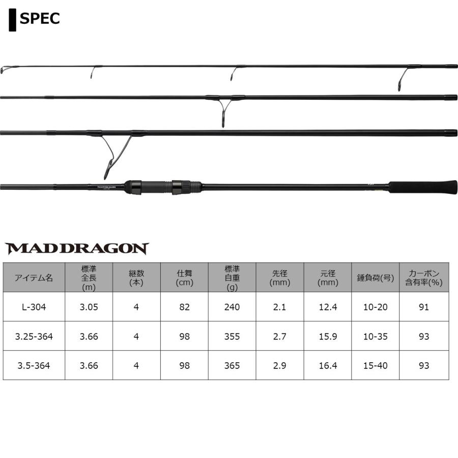 DAIWA(釣り) ダイワ マッドドラゴン 3.5-364 鯉 カープロッド DAIWA(釣り) ダイワ マッドドラゴン 3.5-364 鯉 カープロッド