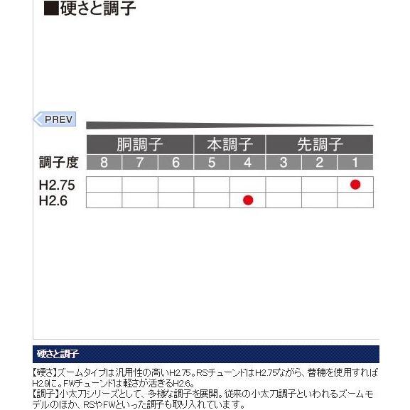 シマノ 鮎竿 スペシャル小太刀(こだち) H2.75 80-85ZY / 送料 シマノ 鮎竿 スペシャル小太刀(こだち) H2.75 80-85ZY / 送料
