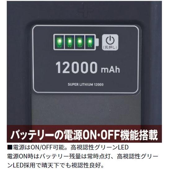 ダイワ バッテリー スーパーリチウム12000WP-N （充電器無し）｜zeniya-tsurigu｜02