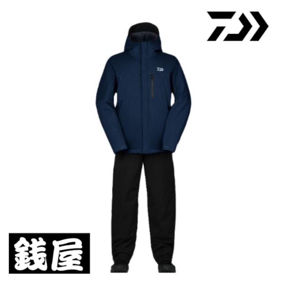 【美品】 ダイワ レインマックス ウインタースーツ DW-3523 Lサイズ DAIWA（ダイワ） レインマックス ウィンタースーツ DW-3523 ネイビー L