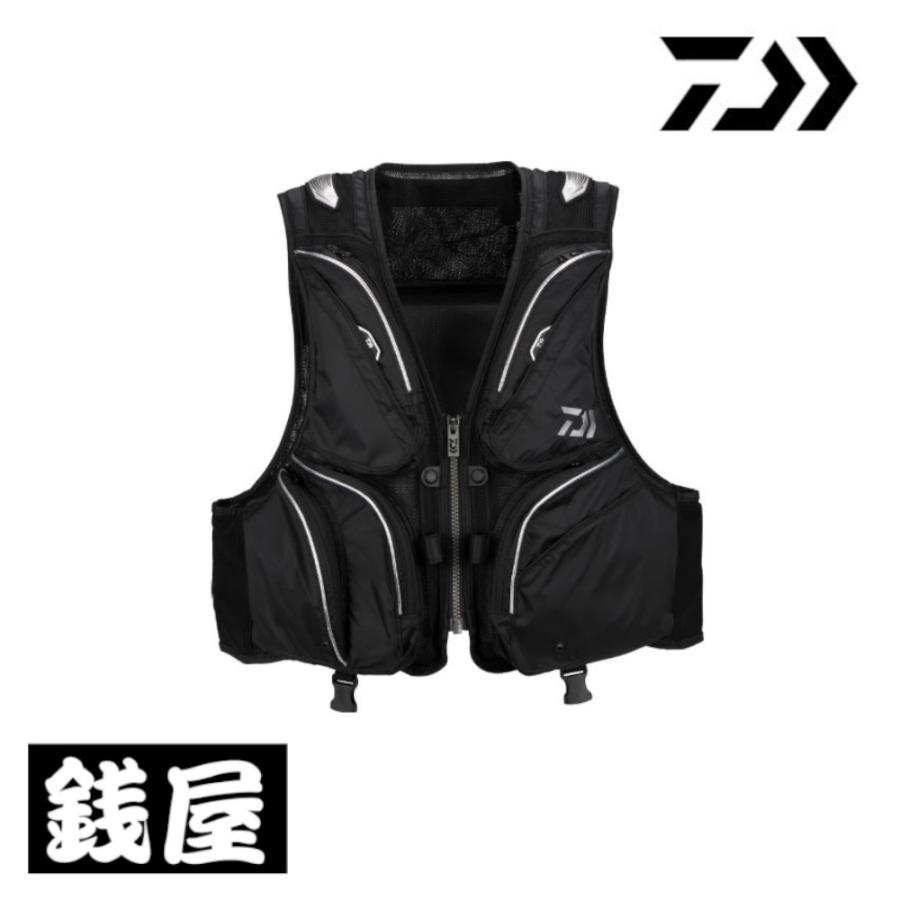 Daiwa PROVISOR フィッシングベスト ブラック DAIWA（ダイワ） DV-3025F フロートショートフィッシングベスト