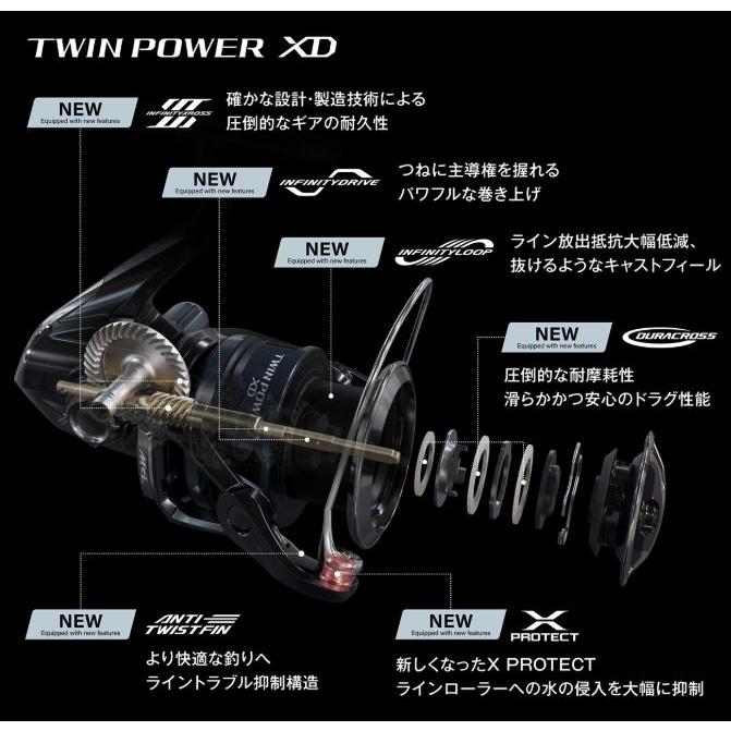 シマノ 25 ツインパワー XD C3000HG : つり具の銭屋 - 通販