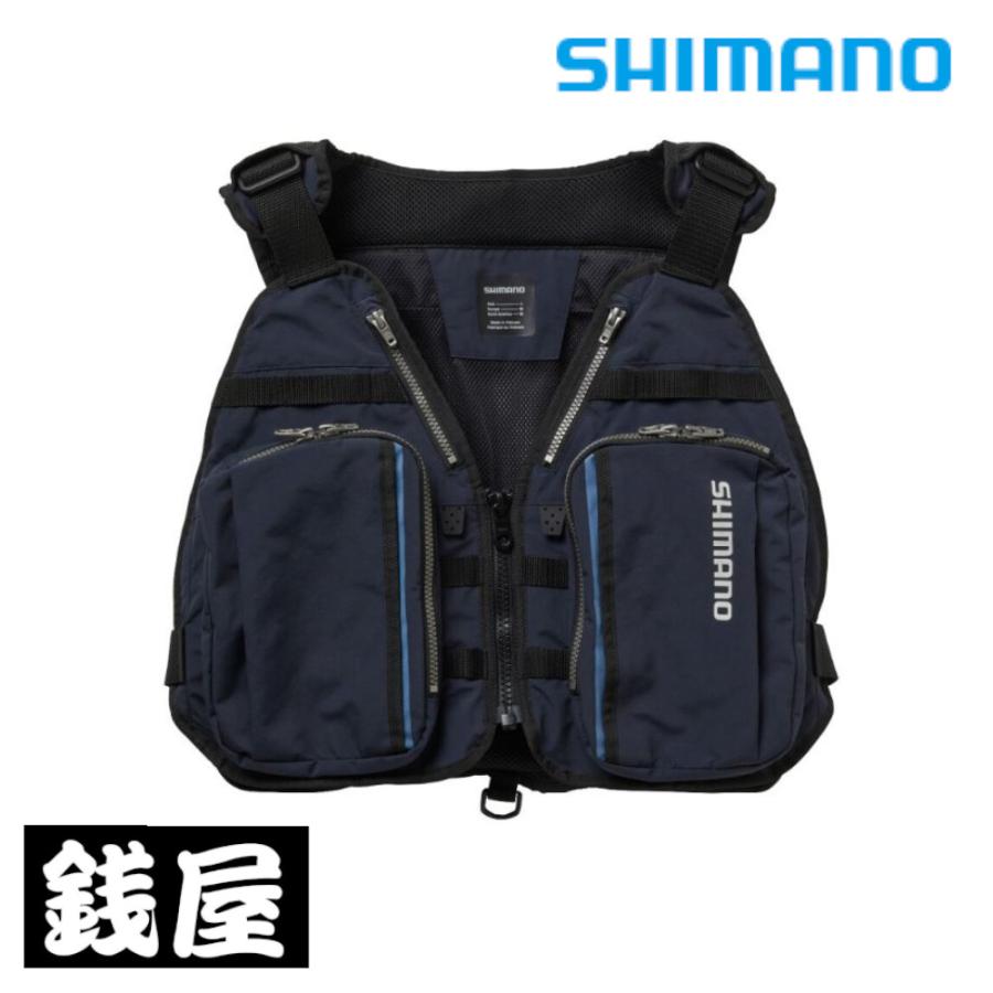 シマノ（SHIMANO） 鮎ゲームベスト VE-041X ネイビー L : つり具の銭屋