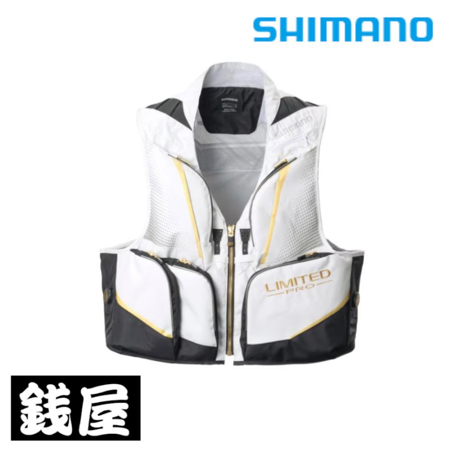 シマノ（SHIMANO） リミテッドプロ 2WAYベスト VE-560Y ホワイト M