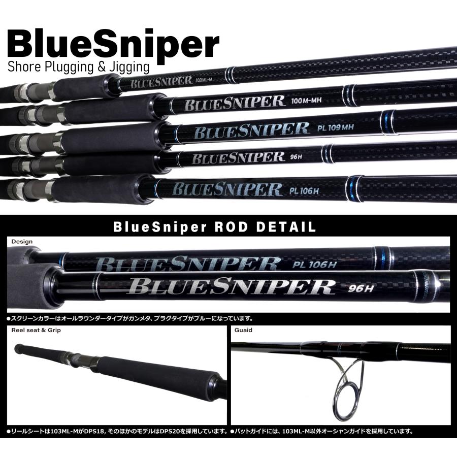 ヤマガブランクス ブルースナイパー 96H / YAMAGA blanks BlueSniper 96H ショアキャスティング｜zeniya2003｜05