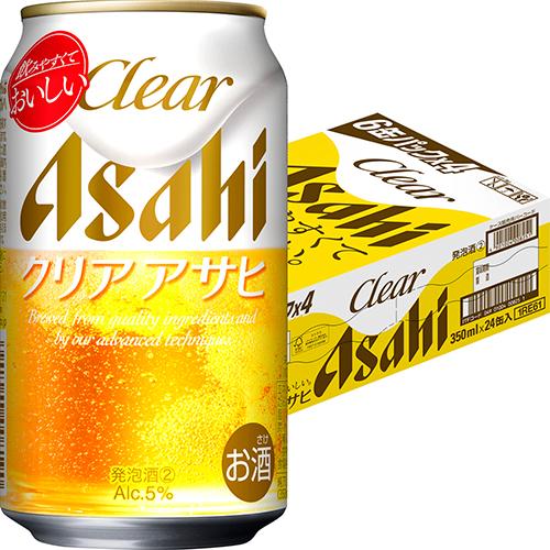 アサヒ クリアアサヒ 350ml×24本 1ケース 発泡酒 ビール類 u-sa : 酒の