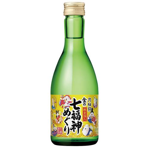 月桂冠 金の七福神めぐり 純金箔入 300ml×12本 ケース u-yu : 酒の