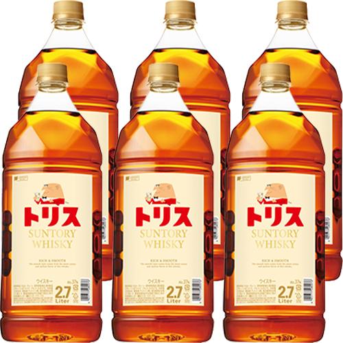 サントリー トリスウイスキー 2.7L ペットボトル 2700ml×6本 1ケース u