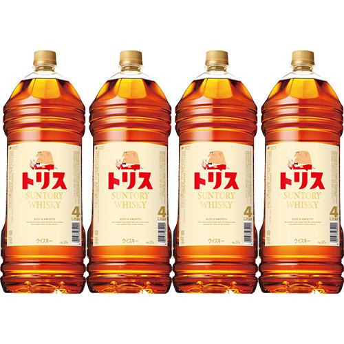 サントリー トリスウイスキー 4L ペットボトル 4000ml×4本 1ケース u