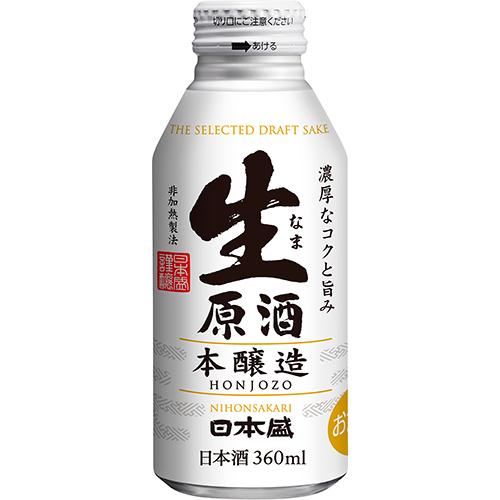 日本盛 生原酒 本醸造 ボトル缶 360ml×12本 1ケース 日本酒 u-sa : 酒